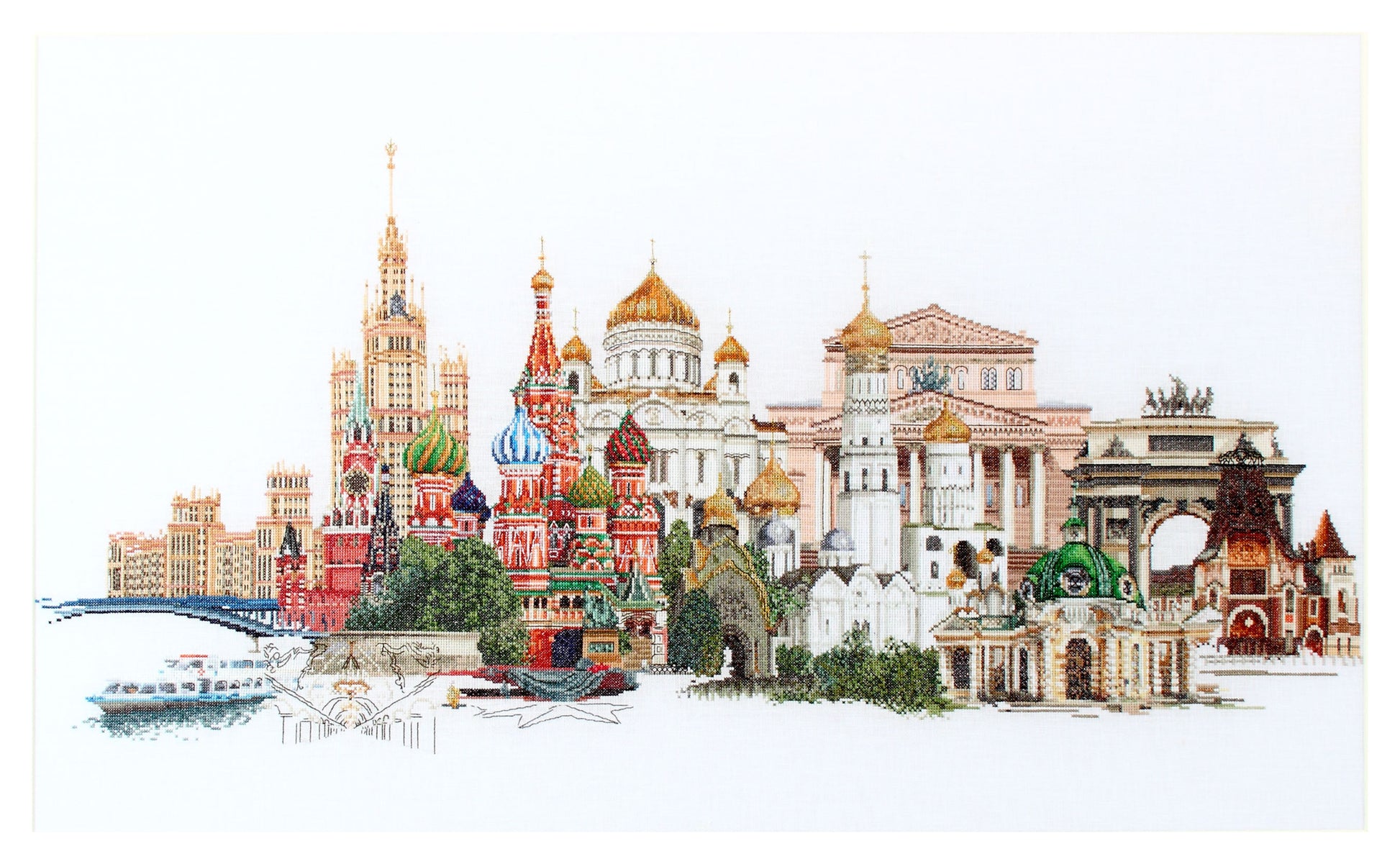 Moscow Russia - Linen - 36 - 510-Thea Gouverneur Since 1959