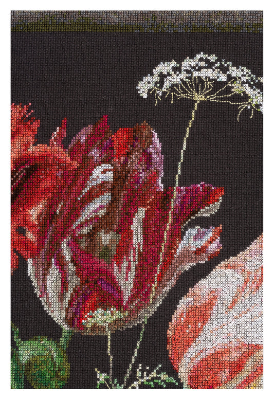 Still Life with Flowers in a glass Vase - Aida Black - 18 - 785.05-Thea Gouverneur Since 1959
