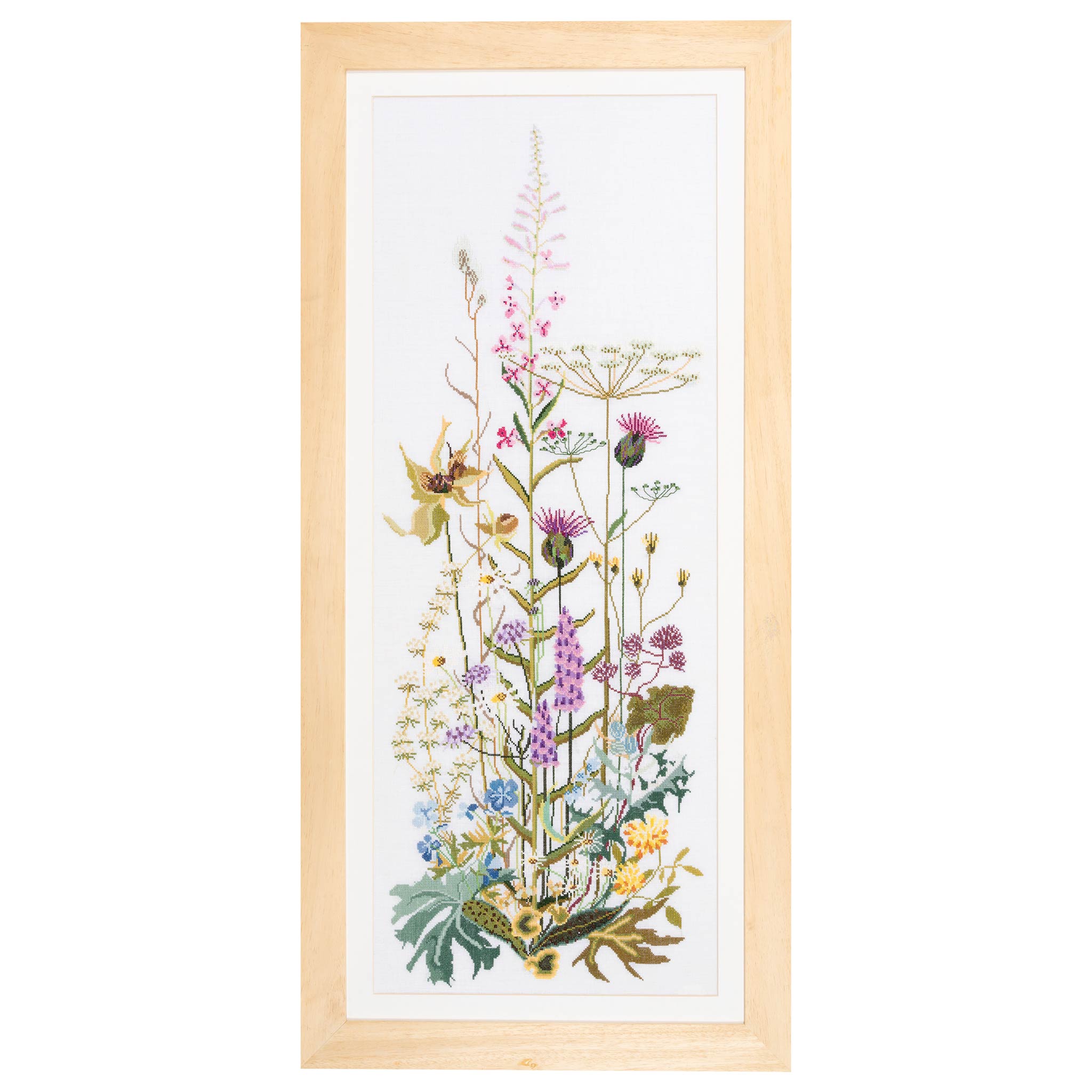 Counted Cross Stitch Kit Wild Flowers - Linen 32 Count
