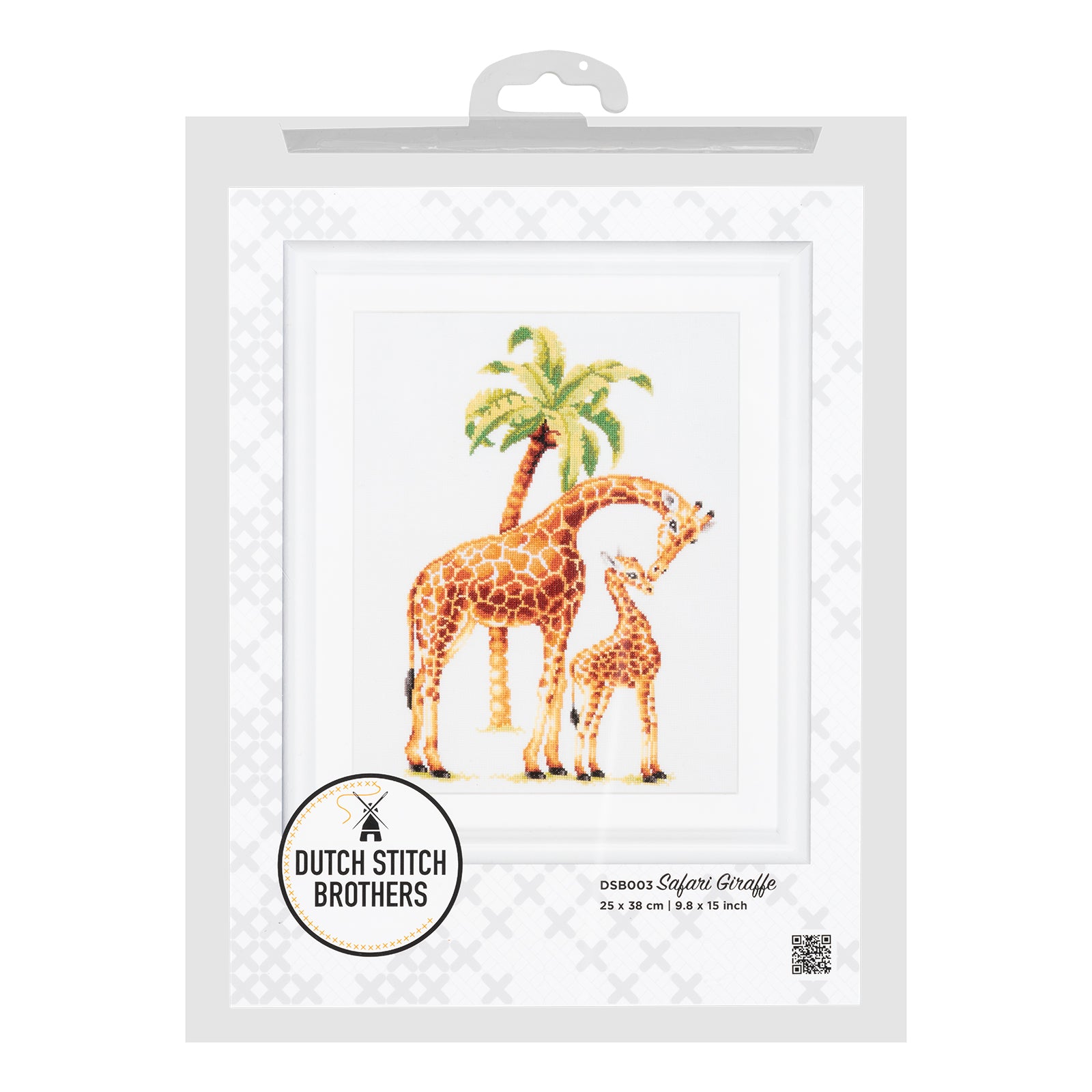 Safari Giraffe - Linen - 28 - DSB003L-Thea Gouverneur Since 1959