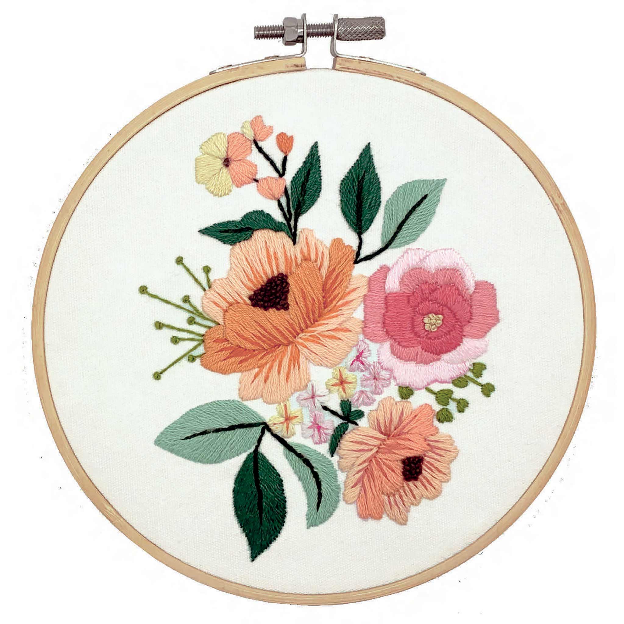 Embroidery kit Wildflowers - Stamped fabric