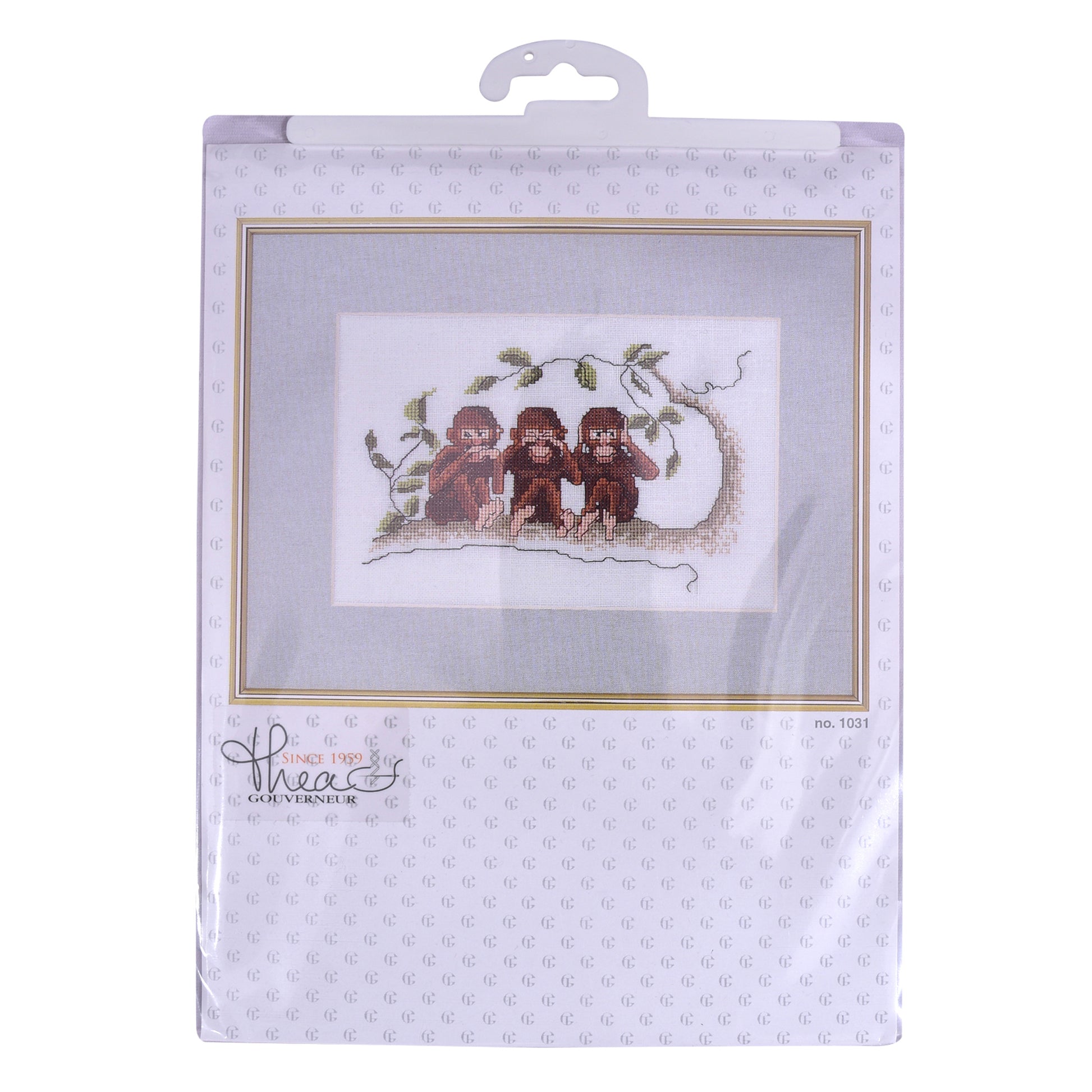 Three Wise Monkeys - Linen - 32 - 1031-Thea Gouverneur Since 1959