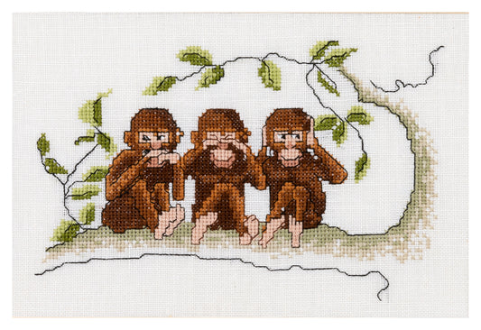 Three Wise Monkeys - Linen - 32 - 1031