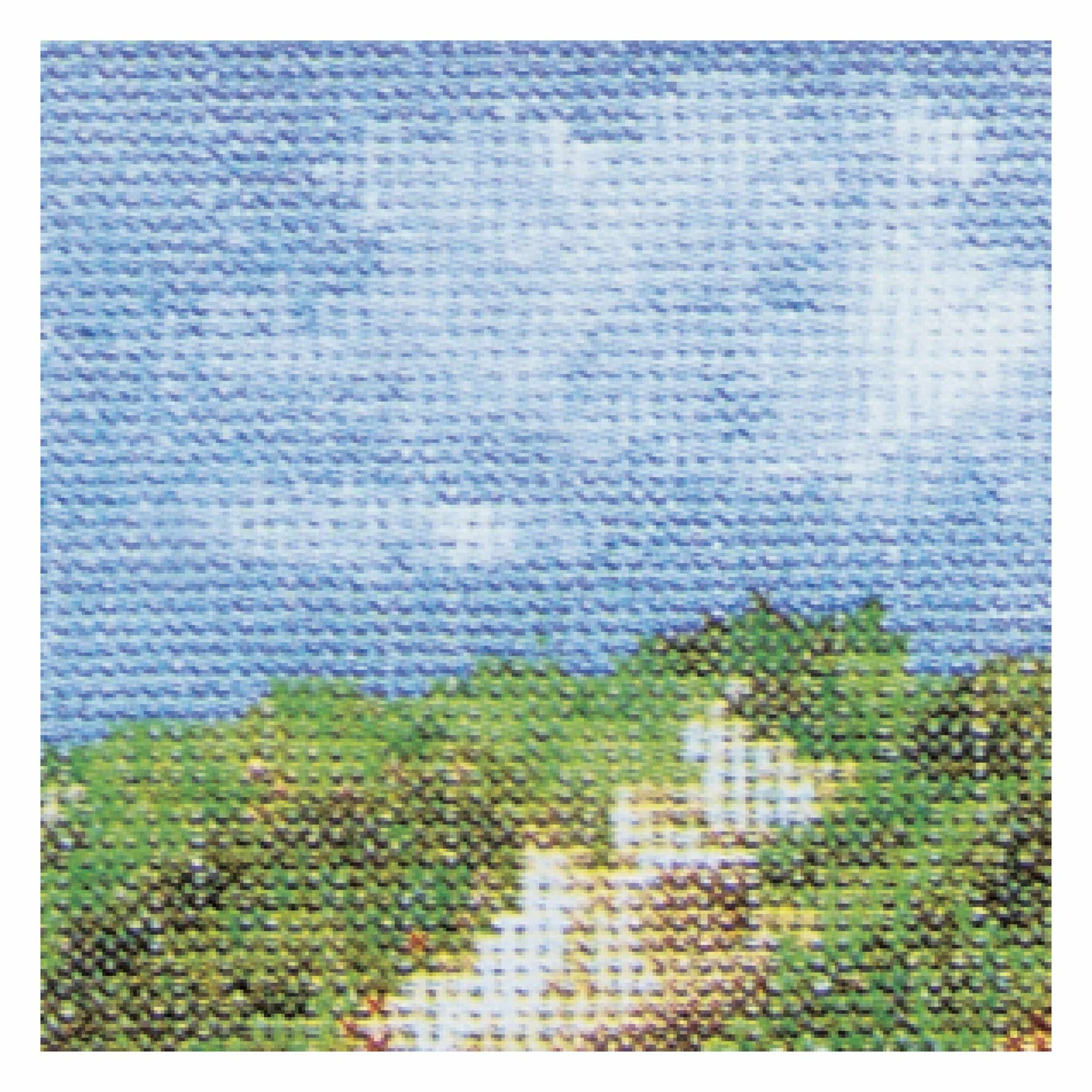 Counted Cross Stitch Kit The Seashore  close up