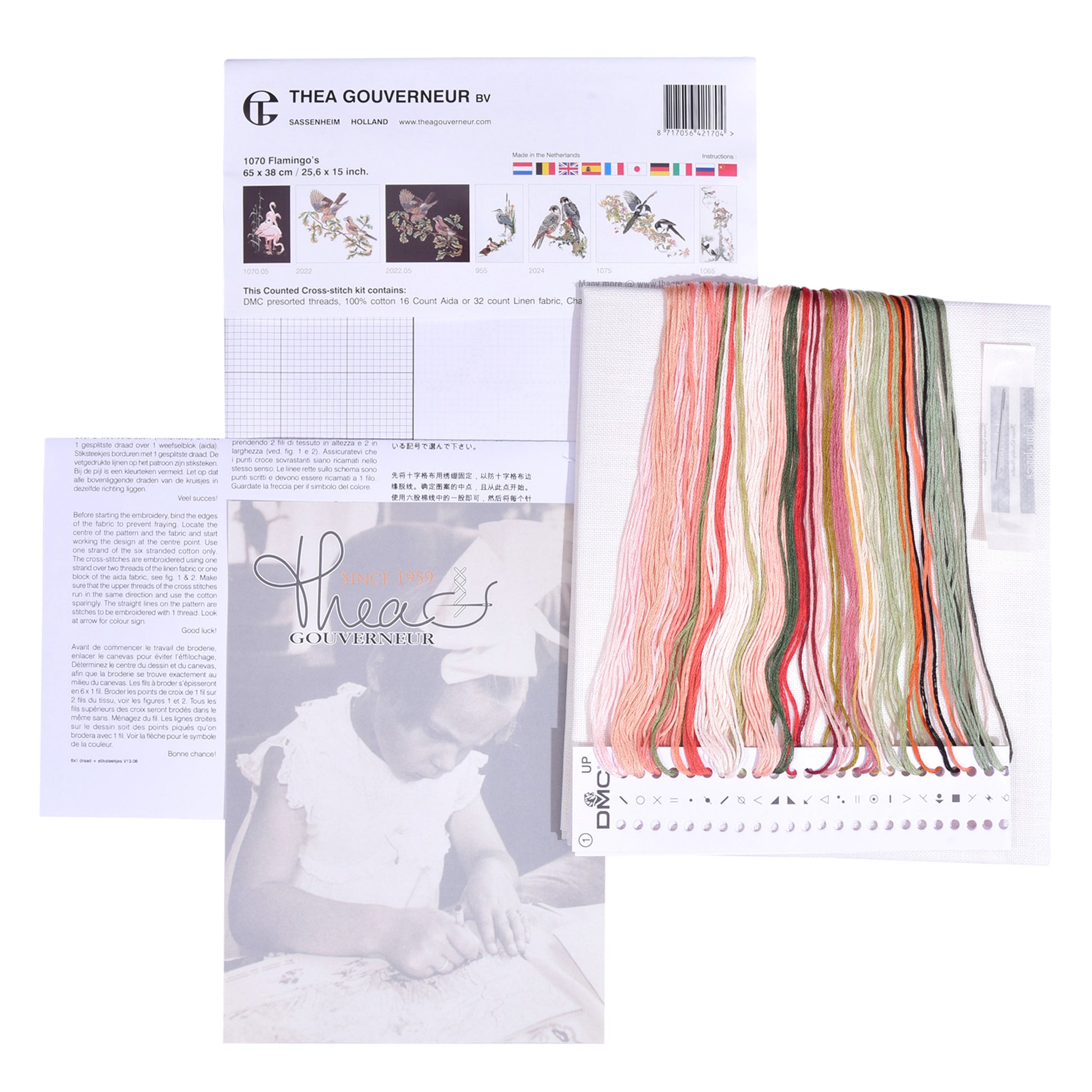 Flamingo  - Linen - 32 - 1070-Thea Gouverneur Since 1959