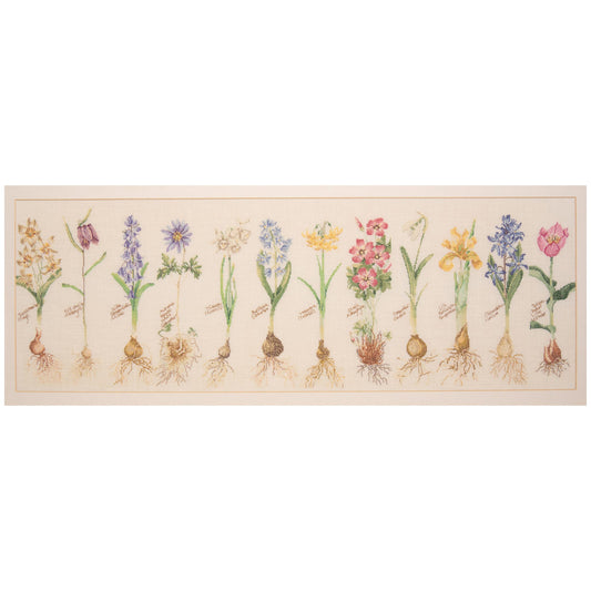 Counted Cross Stitch Kit  of various flowers and bulbs
