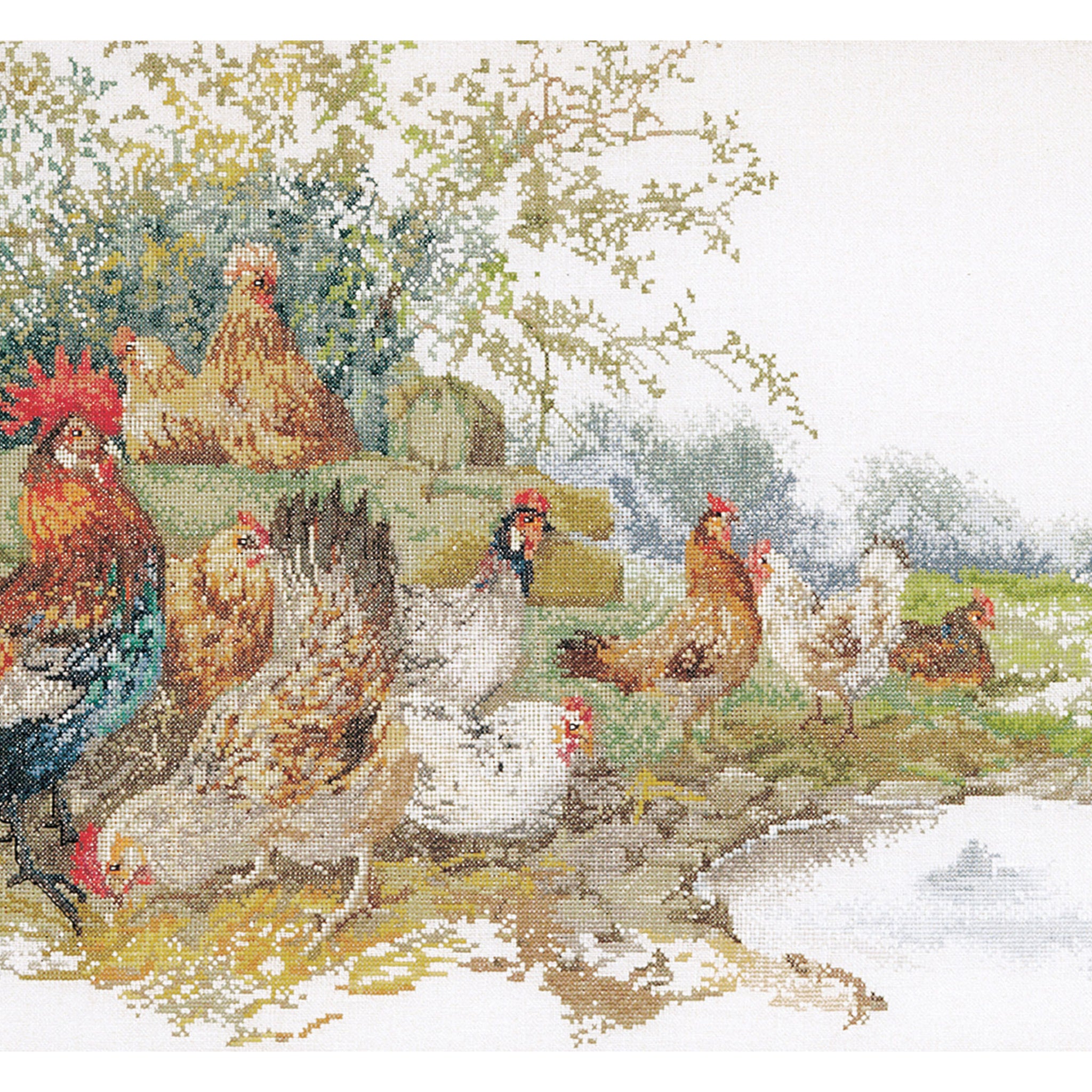 Chickens - Linen - 32 - 2038