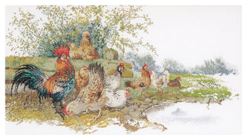 Chickens - Linen - 32 - 2038