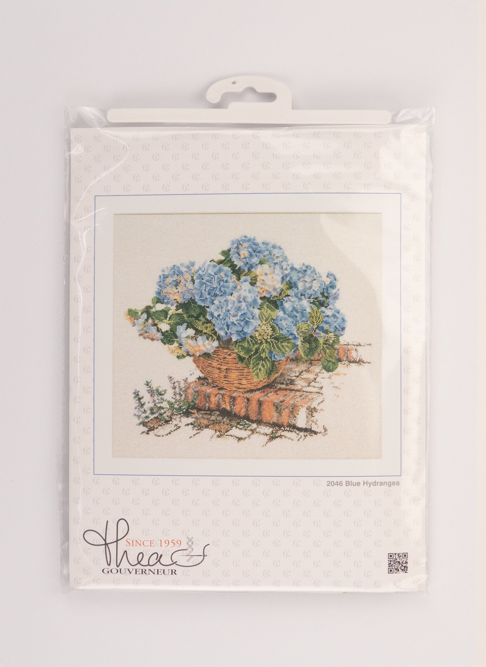 Blue Hydrangea - Aida - 16 - 2046A-Thea Gouverneur Since 1959
