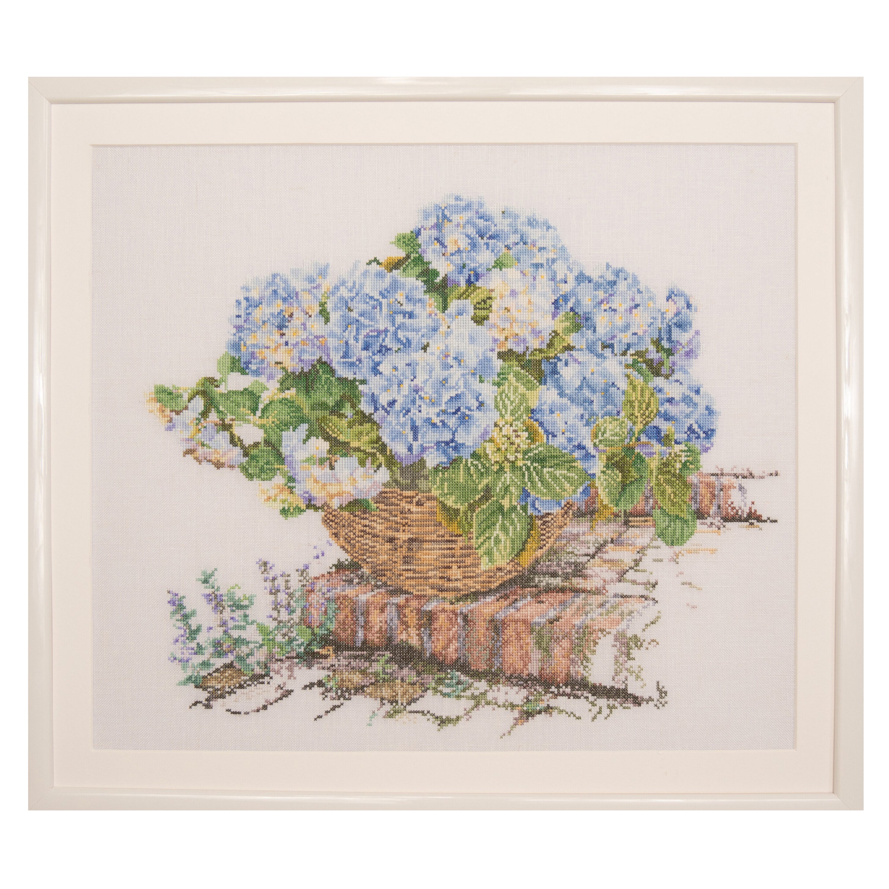 Blue Hydrangea Cross Stitch Kit - Thea Gouverneur