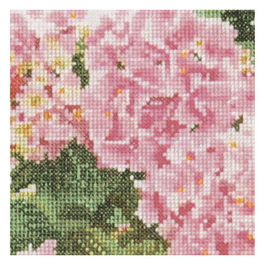 Pink Hydrangea - Linen - 32 - 2047