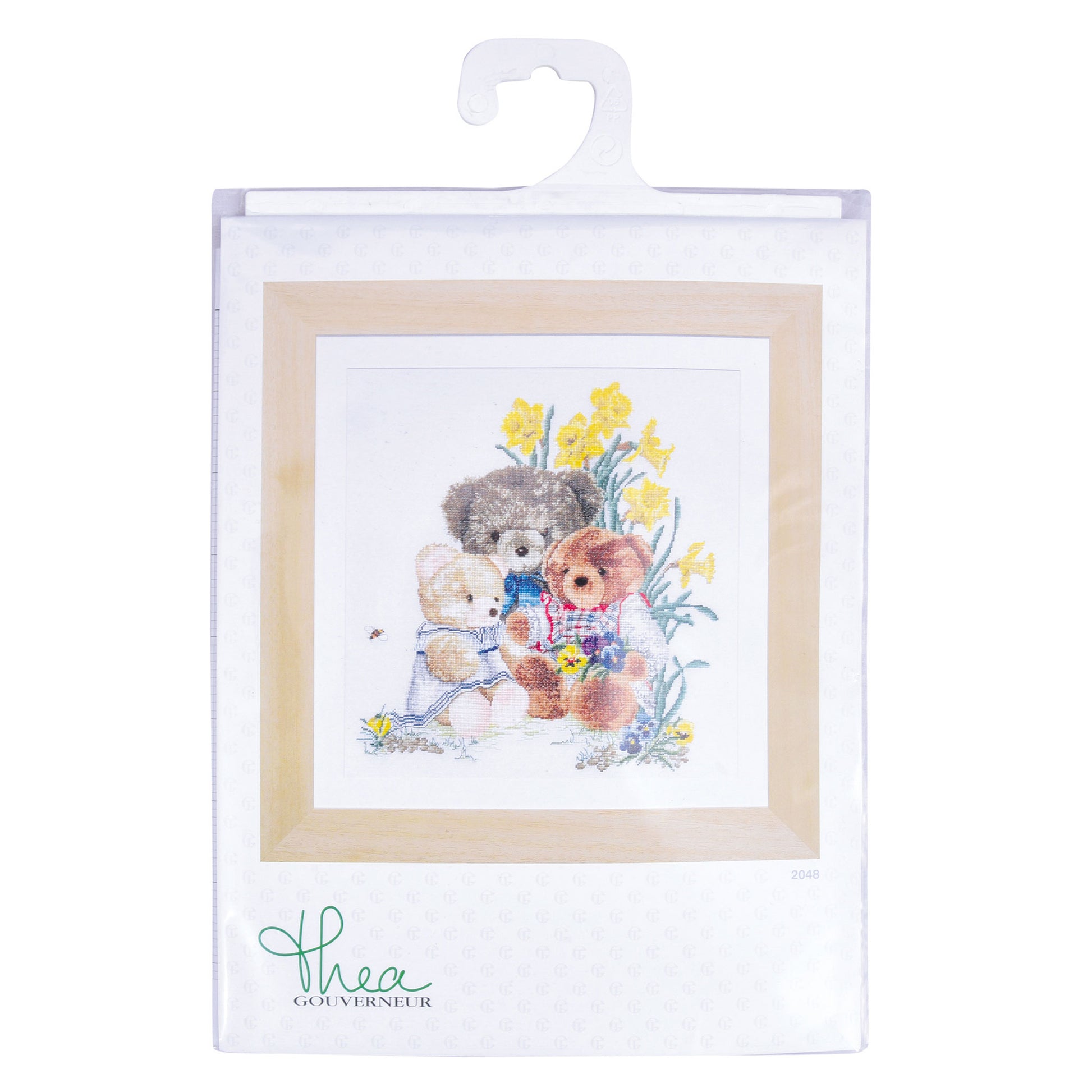 Packed cross stitch kit Teddy bears by Thea Gouverneur