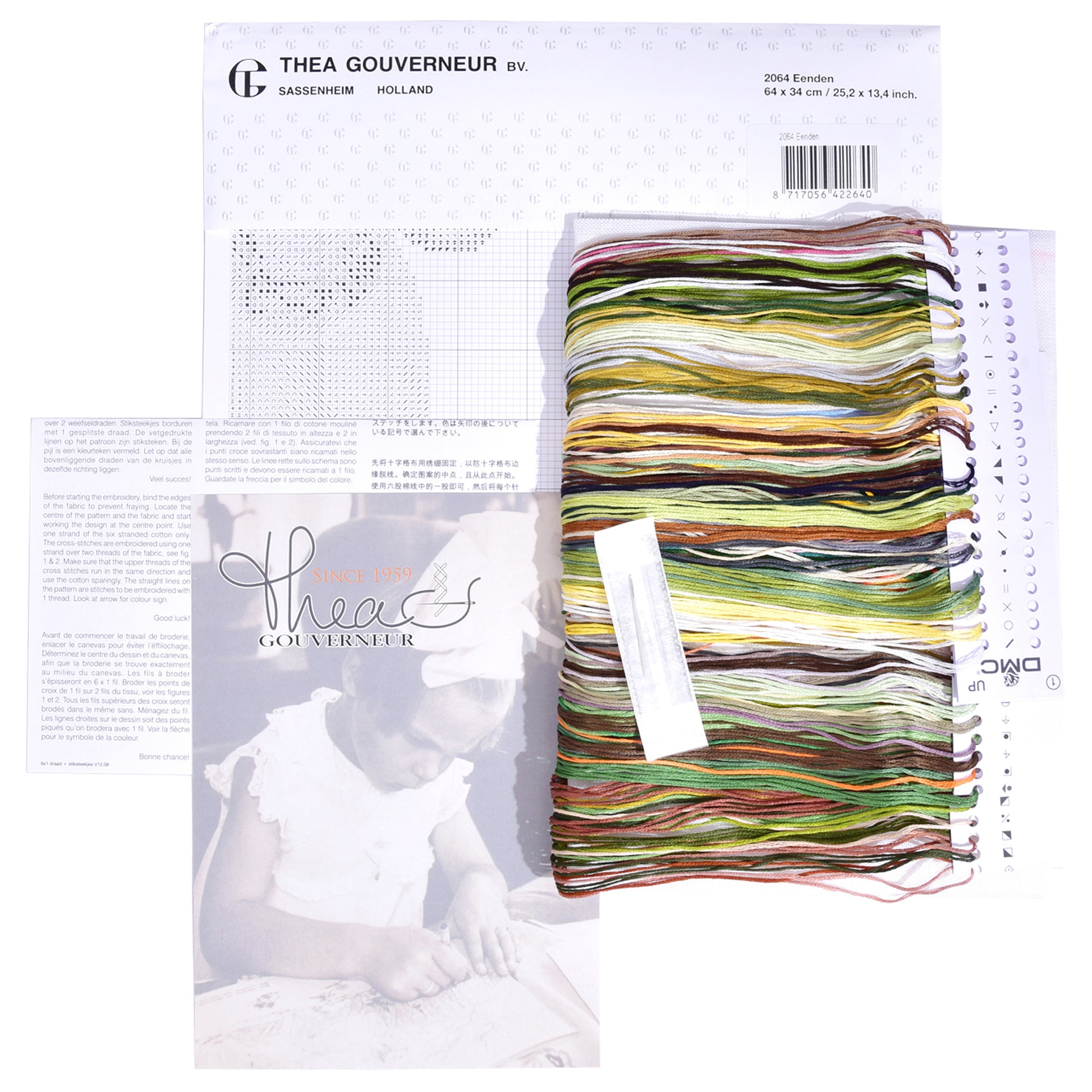 Ducks - Linen - 36 - 2064-Thea Gouverneur Since 1959