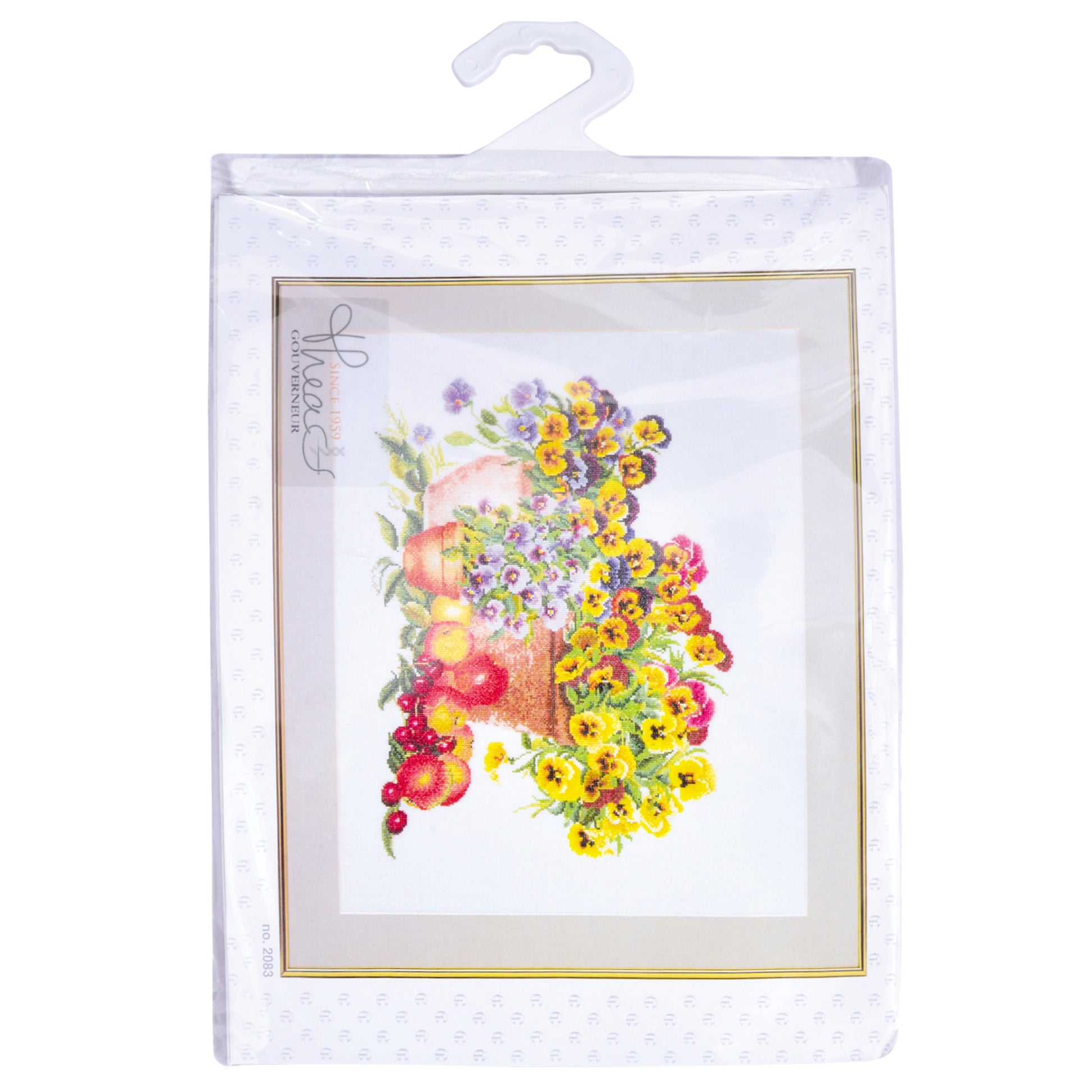 Pansies - Linen - 32 - 2083-Thea Gouverneur Since 1959