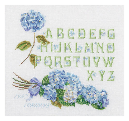 Hydrangea Alphabet - Aida - 16 - 2088A
