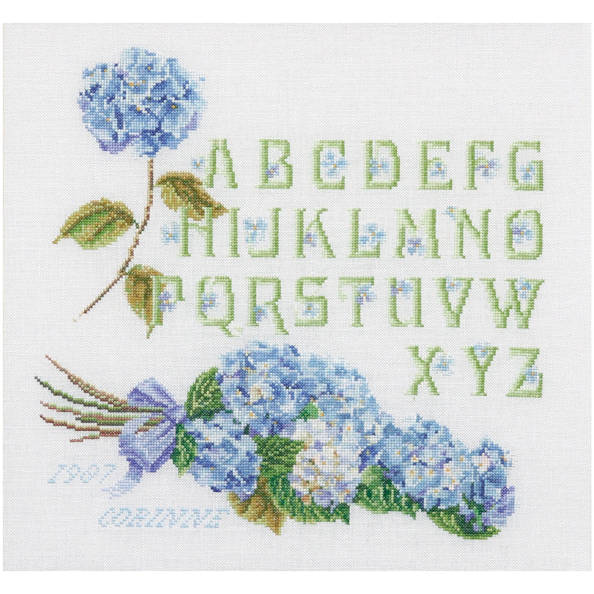 Hortensia alfabet - linnen - 32 stuks - 2088