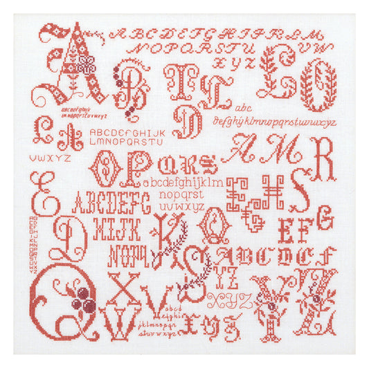 Antique Character Sampler  - Linen - 36 - 2093