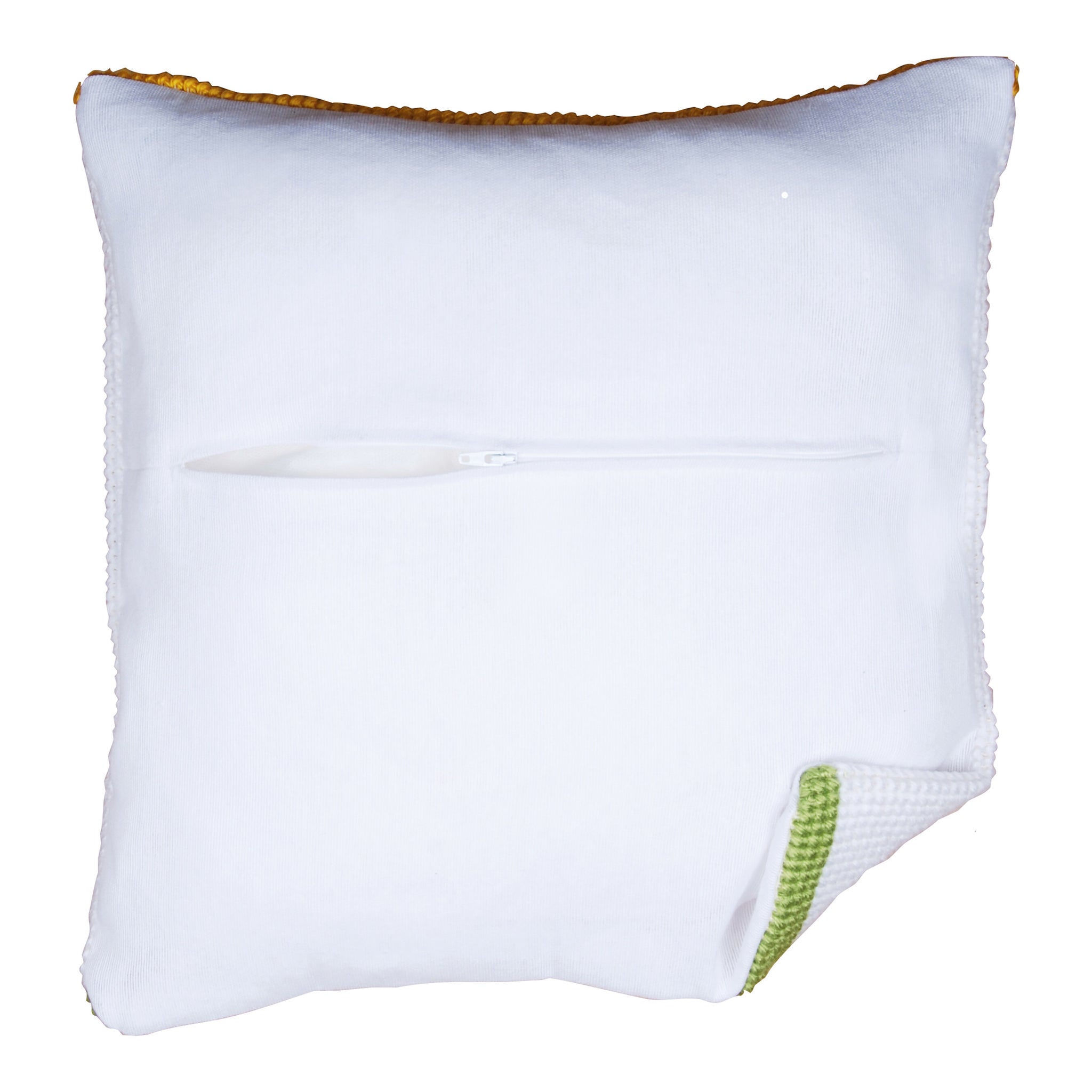 Thea Gouverneur Kussen Achterkant Kit met Rits - Wit - Voor elk 16x16 Inch (40x40cm) Kussen - Kruissteek Creaties - Borduurwerk - 23.5904