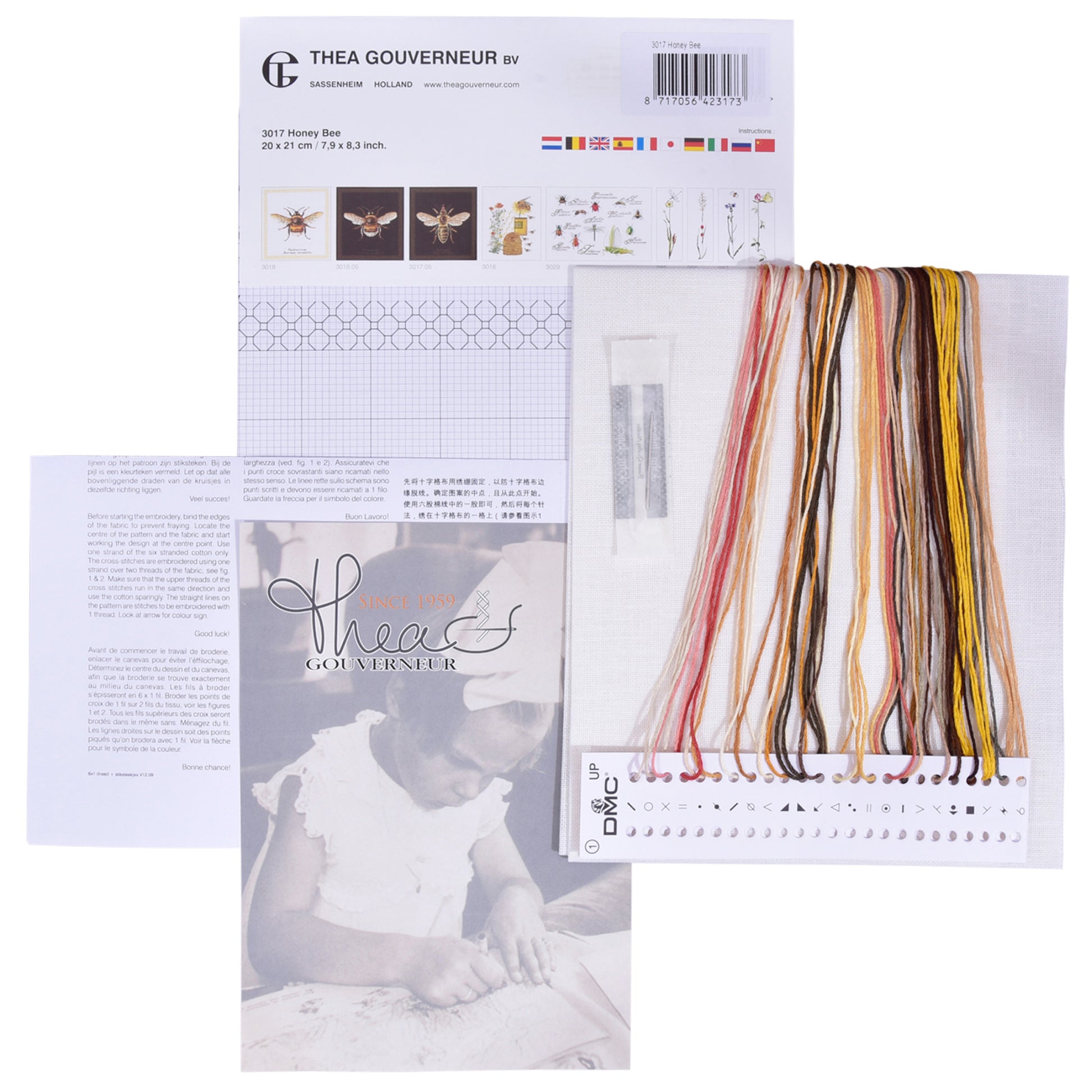 Honey Bee - Linen - 32 - 3017-Thea Gouverneur Since 1959