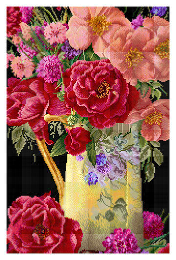 Rose Bouquet - Aida Black - 18 - 3019.05