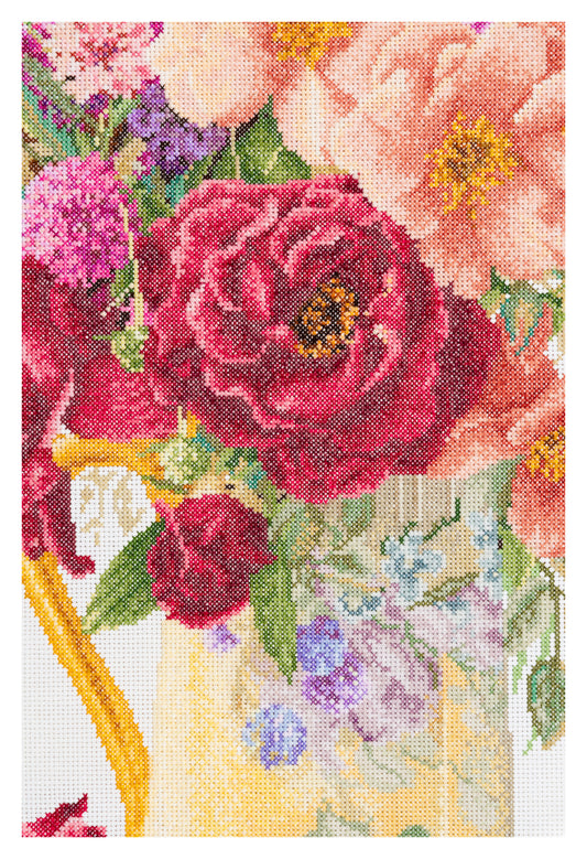 Rose Bouquet - Linen - 36 - 3019-Thea Gouverneur Since 1959
