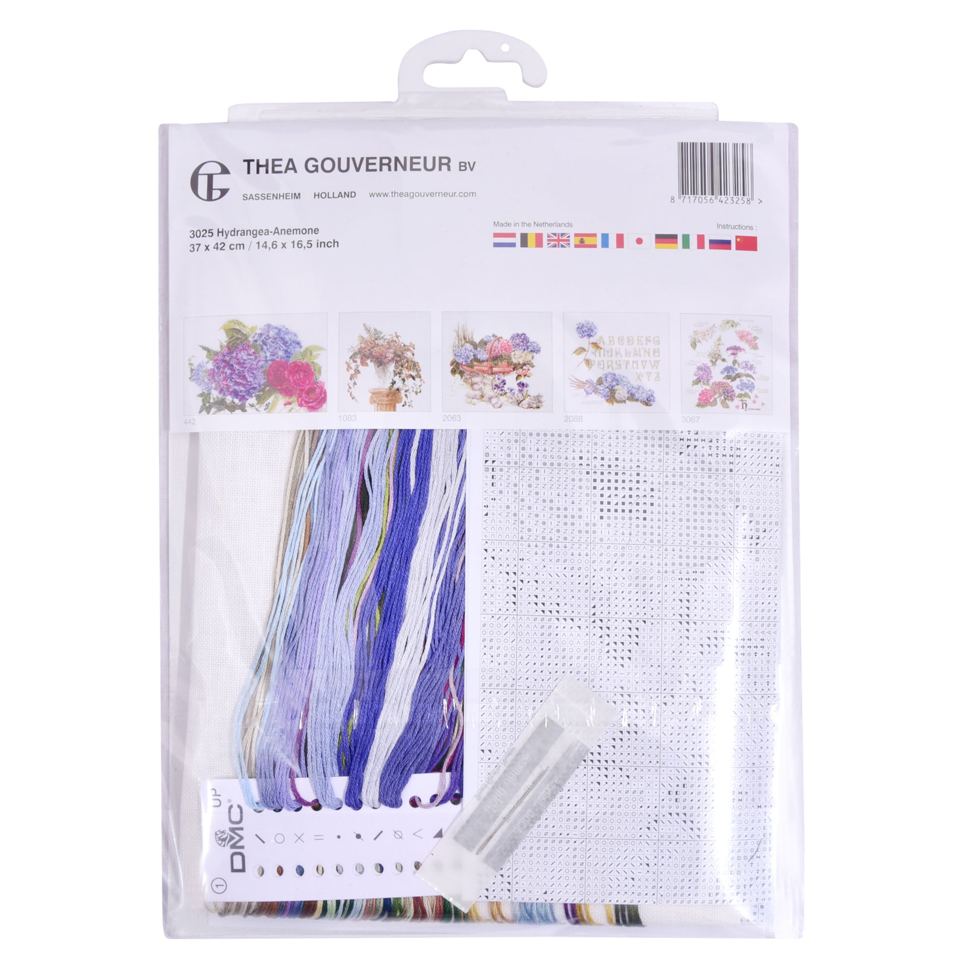 Hydrangea-Anemone - Linen - 32 - 3025-Thea Gouverneur Since 1959