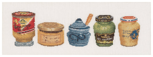 Mustard Pot - Aida - 18 - 3046A
