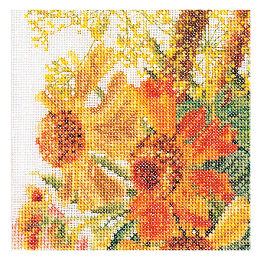 Flower Basket - Aida - 18 - 3064A-Thea Gouverneur Since 1959