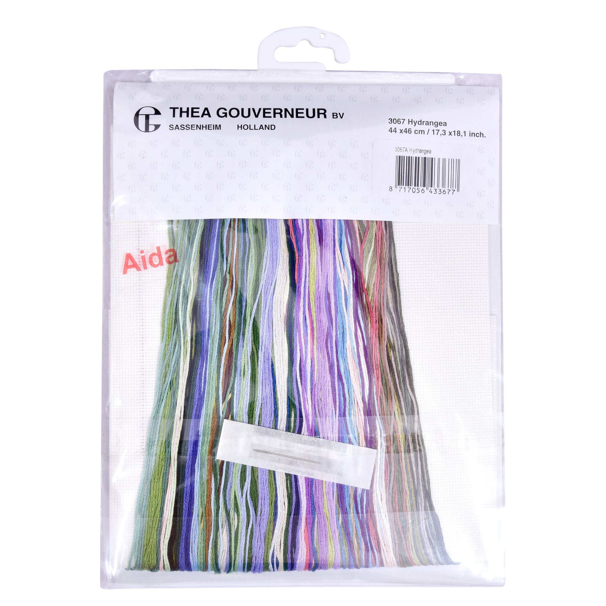Hydrangea Panel - Aida - 16 - 3067A-Thea Gouverneur Since 1959