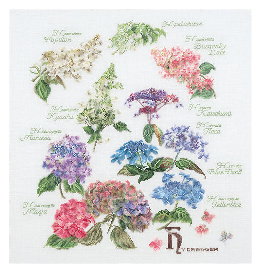 Hydrangea Panel - Aida - 16 - 3067A