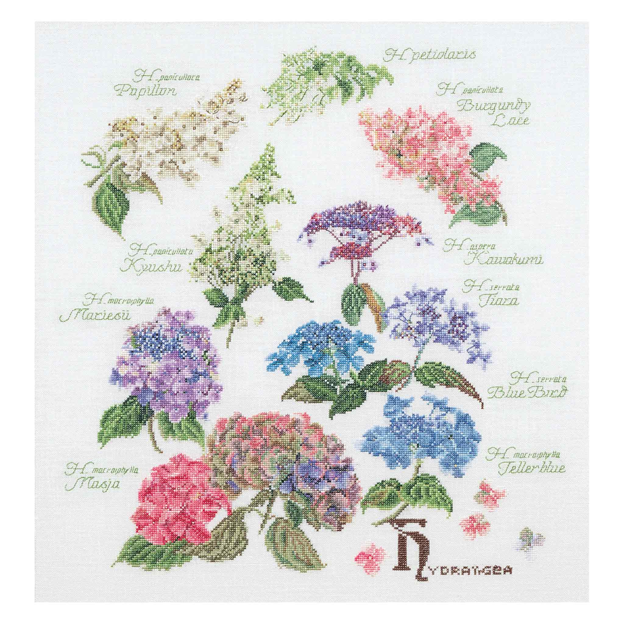 Thea Gouverneur Cross Stitch Kits Flower Collection