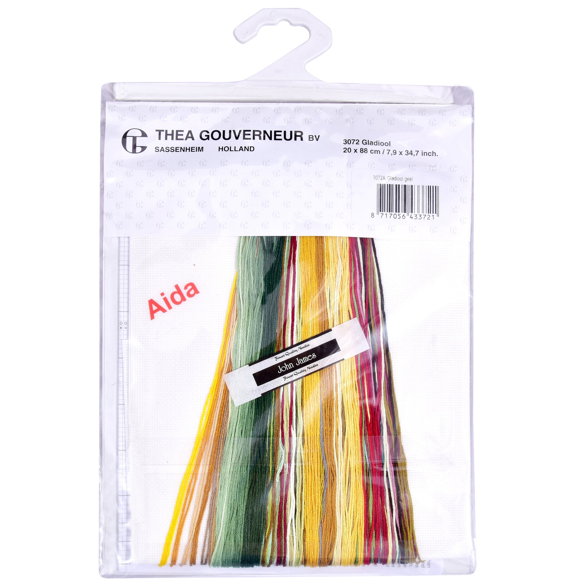 Gladioli Yellow  - Aida - 18 - 3072A-Thea Gouverneur Since 1959