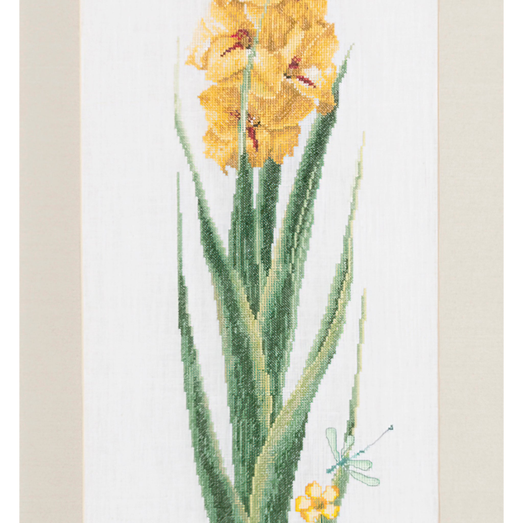 Gladioli Yellow  - Aida - 18 - 3072A-Thea Gouverneur Since 1959