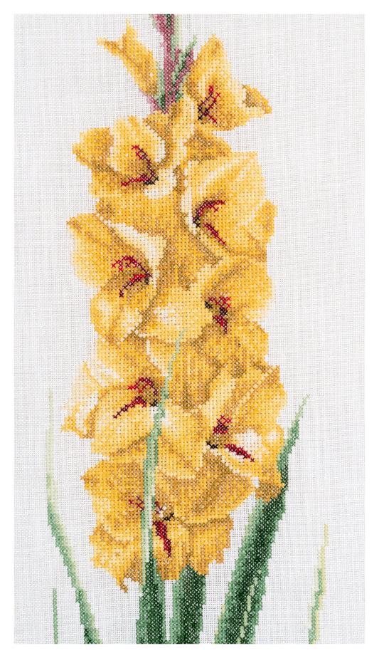 Gladioli Yellow  - Aida - 18 - 3072A-Thea Gouverneur Since 1959