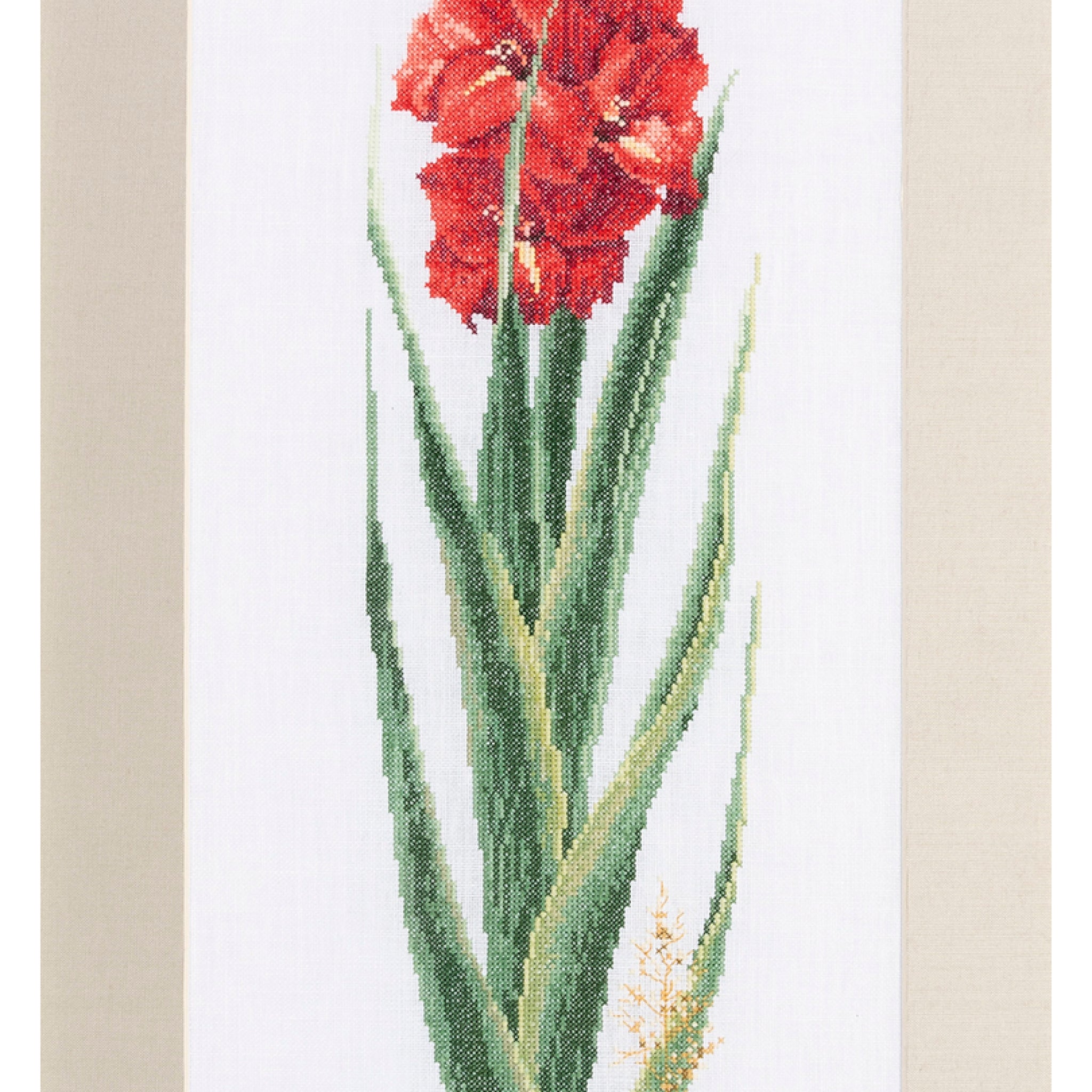 Gladioli Red - Linen - 36 - 3073