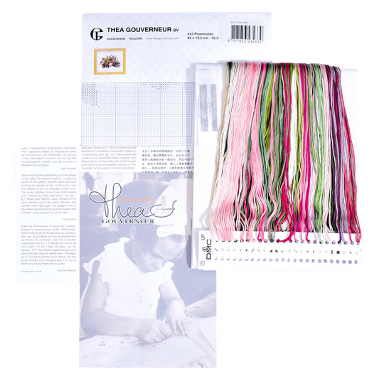 Peonies - Aida - 18 count - 433A