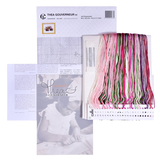 Peonies - Linen - 36 count - 433