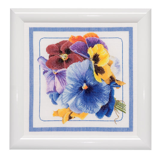 Pansies - Linen - 36 - 435
