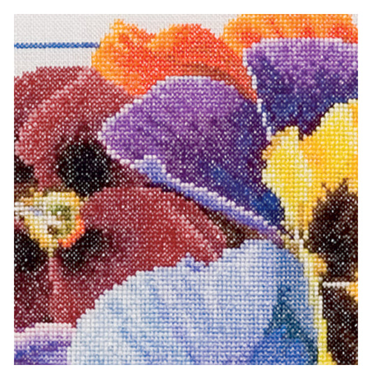 Pansies  - Aida - 18 - 435A