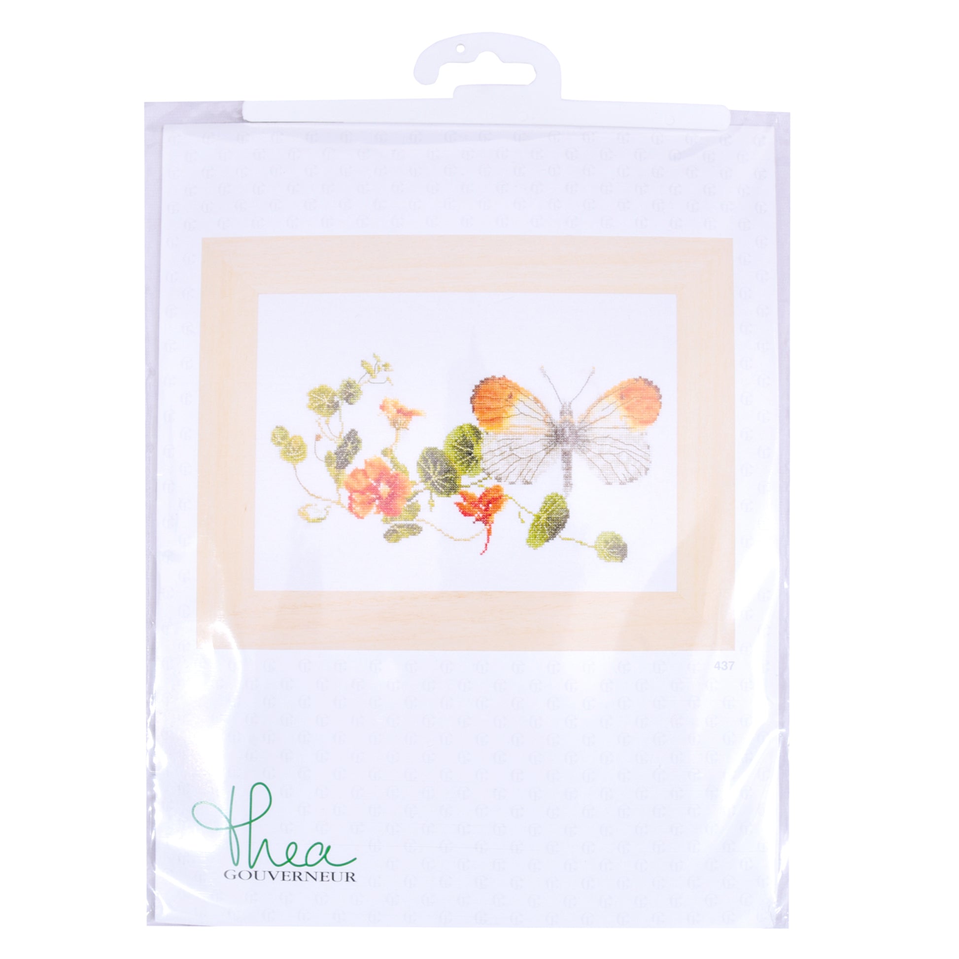Butterfly-Nasturtium - Linen - 36 - 437-Thea Gouverneur Since 1959