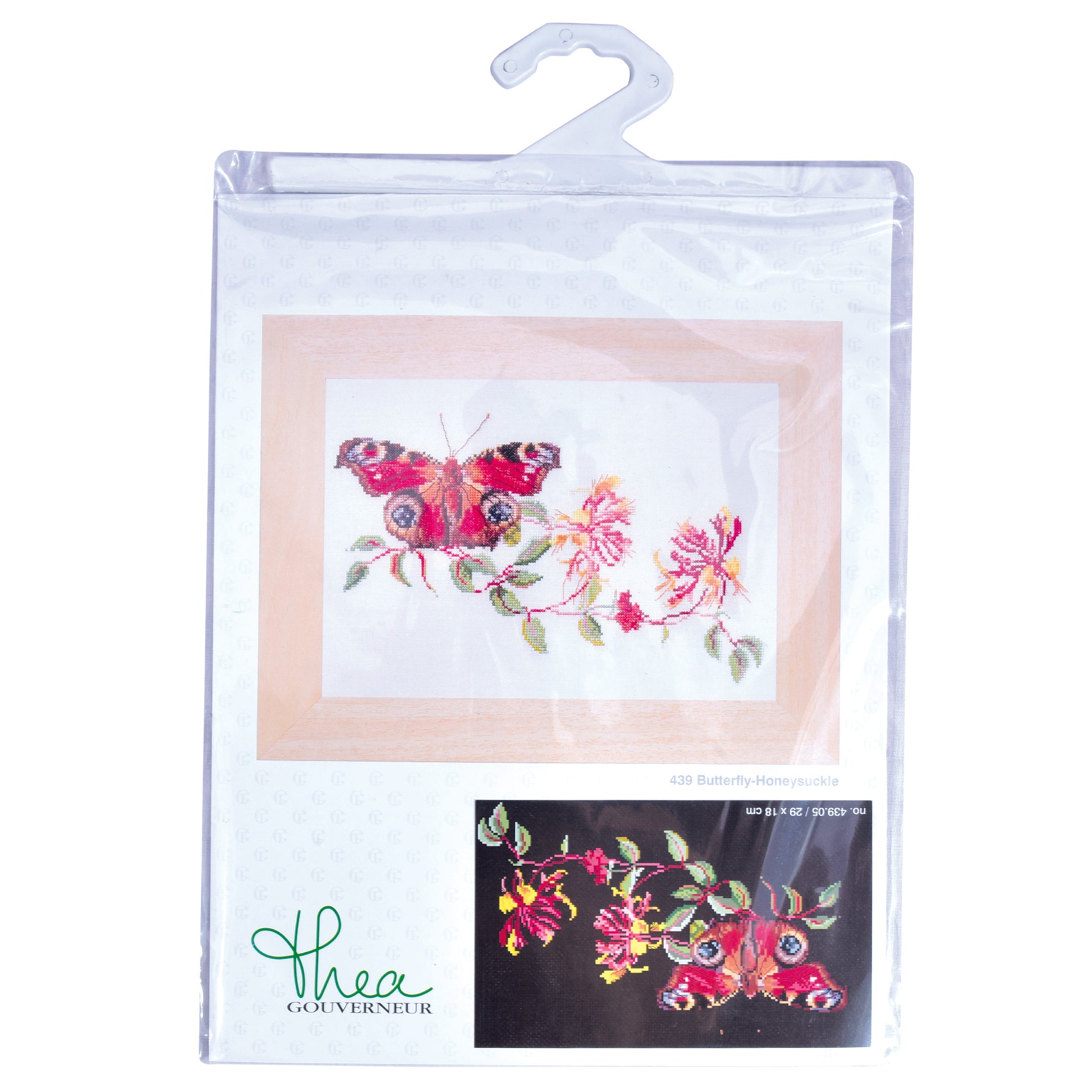 Butterfly-Honeysuckle - Aida Black - 18 - 439.05-Thea Gouverneur Since 1959