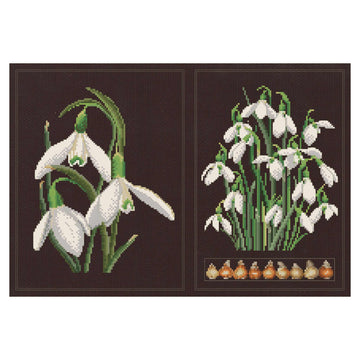 Schneeglöckchen-Paneel – Aida Schwarz – 18 – 446,05