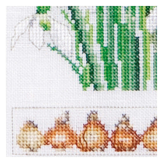 Snowdrops Panel - Aida - 18 - 446A