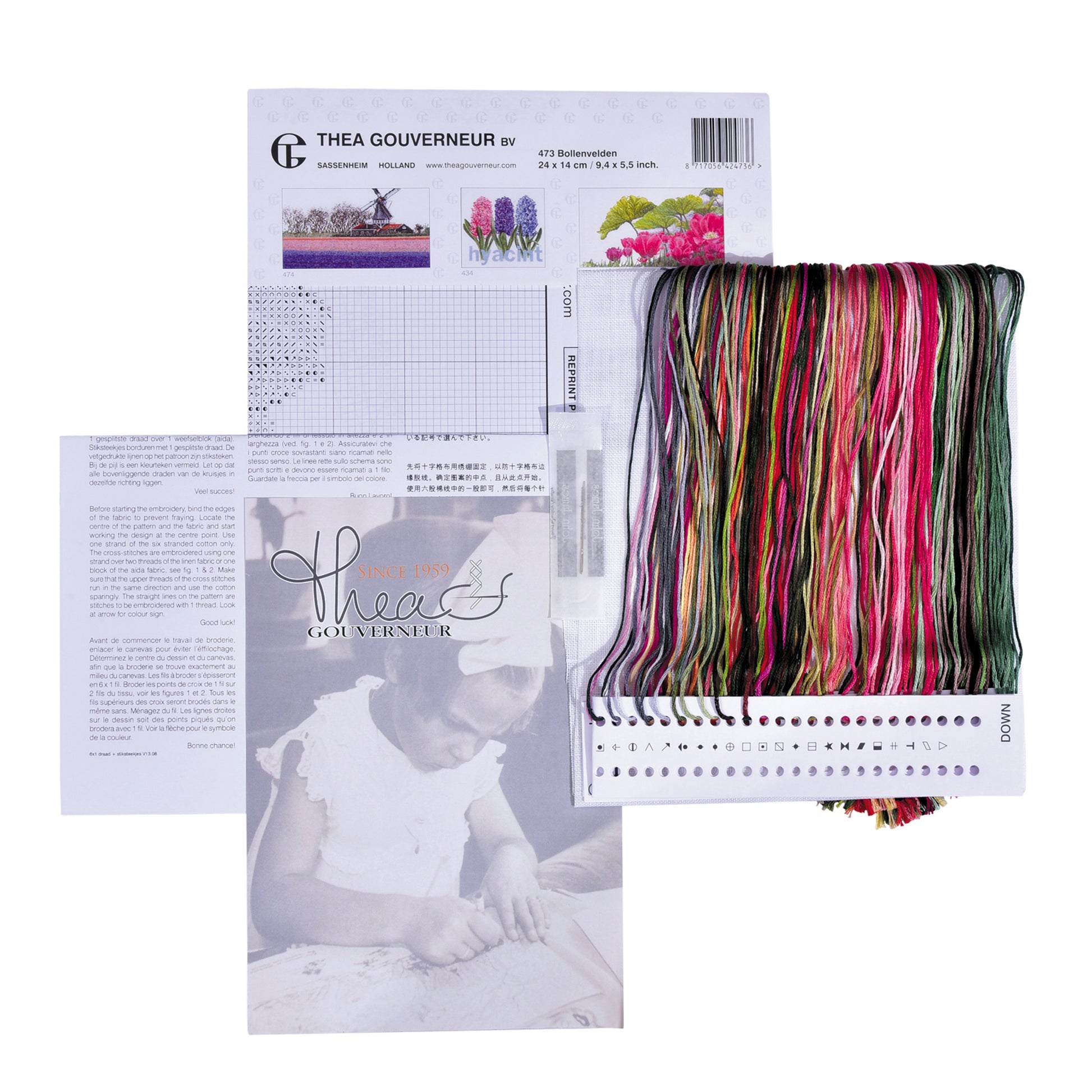 Bulbfield Tulips - Linen - 36 - 473-Thea Gouverneur Since 1959