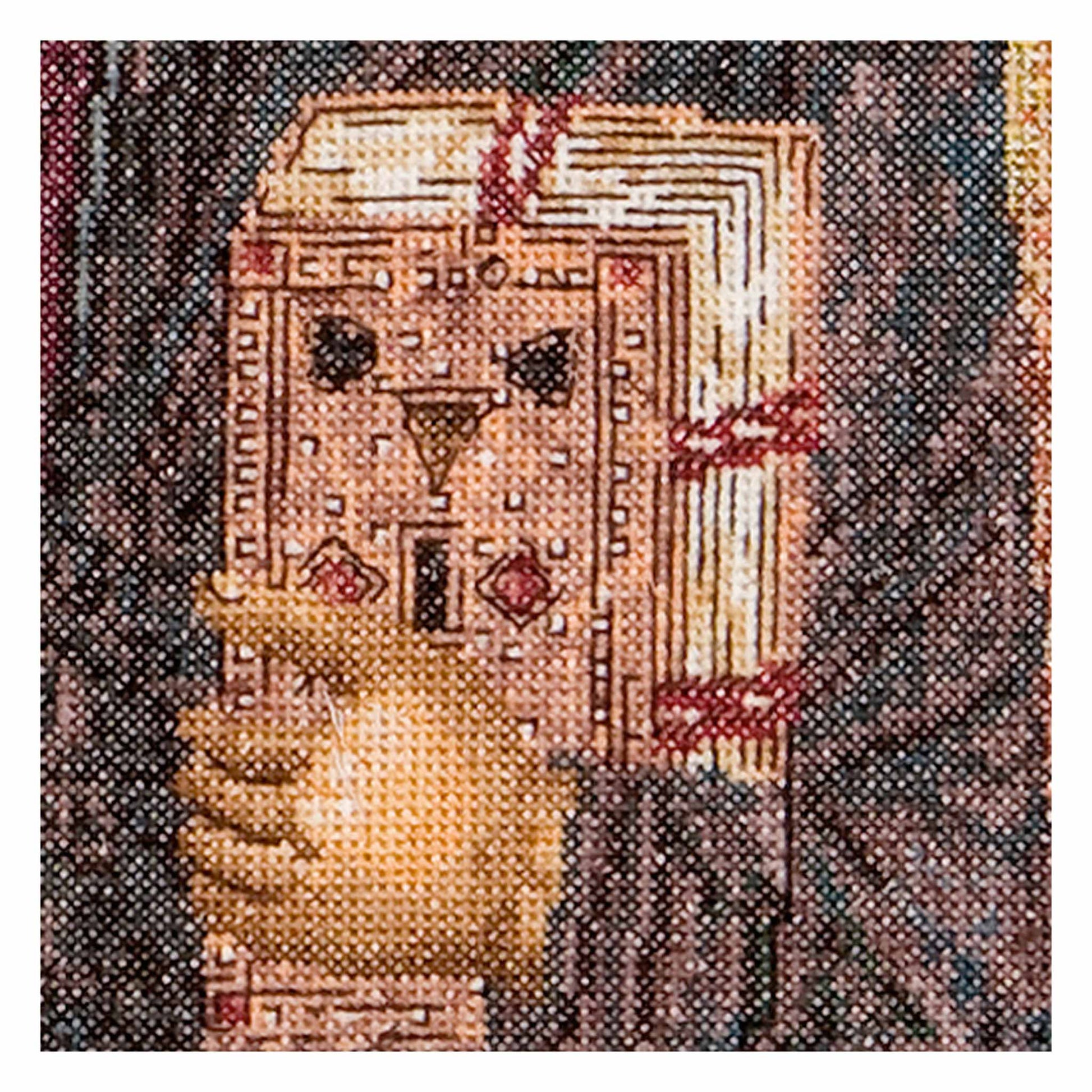 Counted Cross Stitch Kit Icon Christ Pantokrator  close up