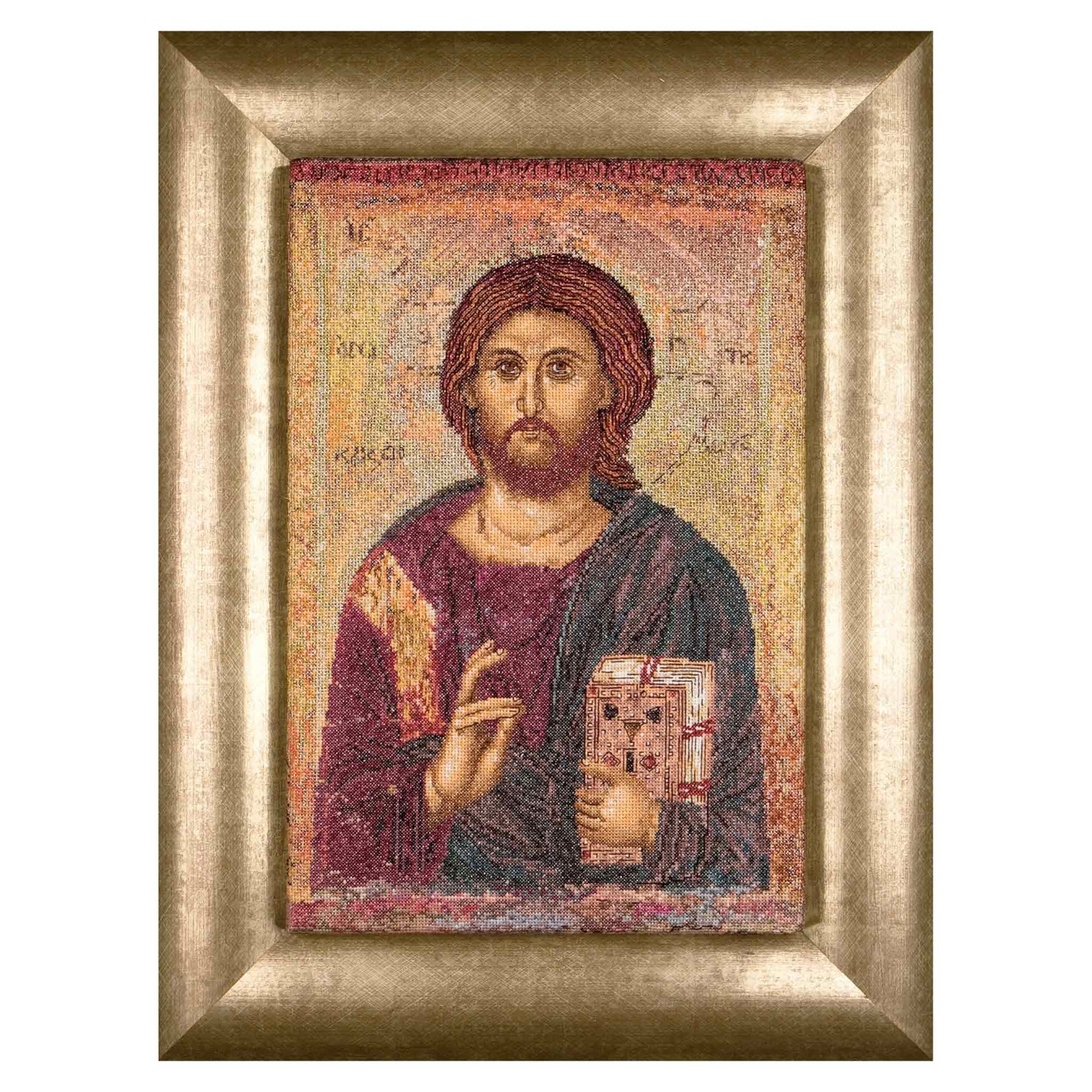 Counted Cross Stitch Kit Icon Christ Pantokrator 