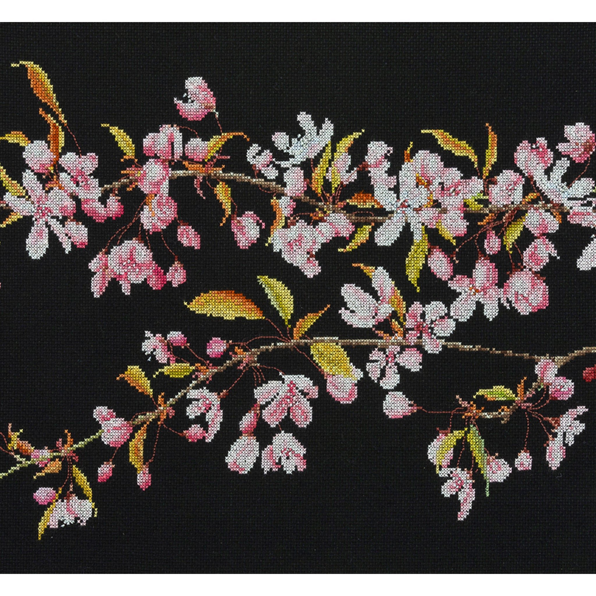 Japanese Blossom - Aida Black - 18 - 481.05