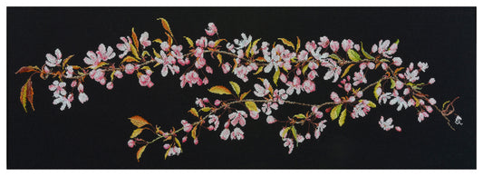 Japanese Blossom - Aida Black - 18 - 481.05