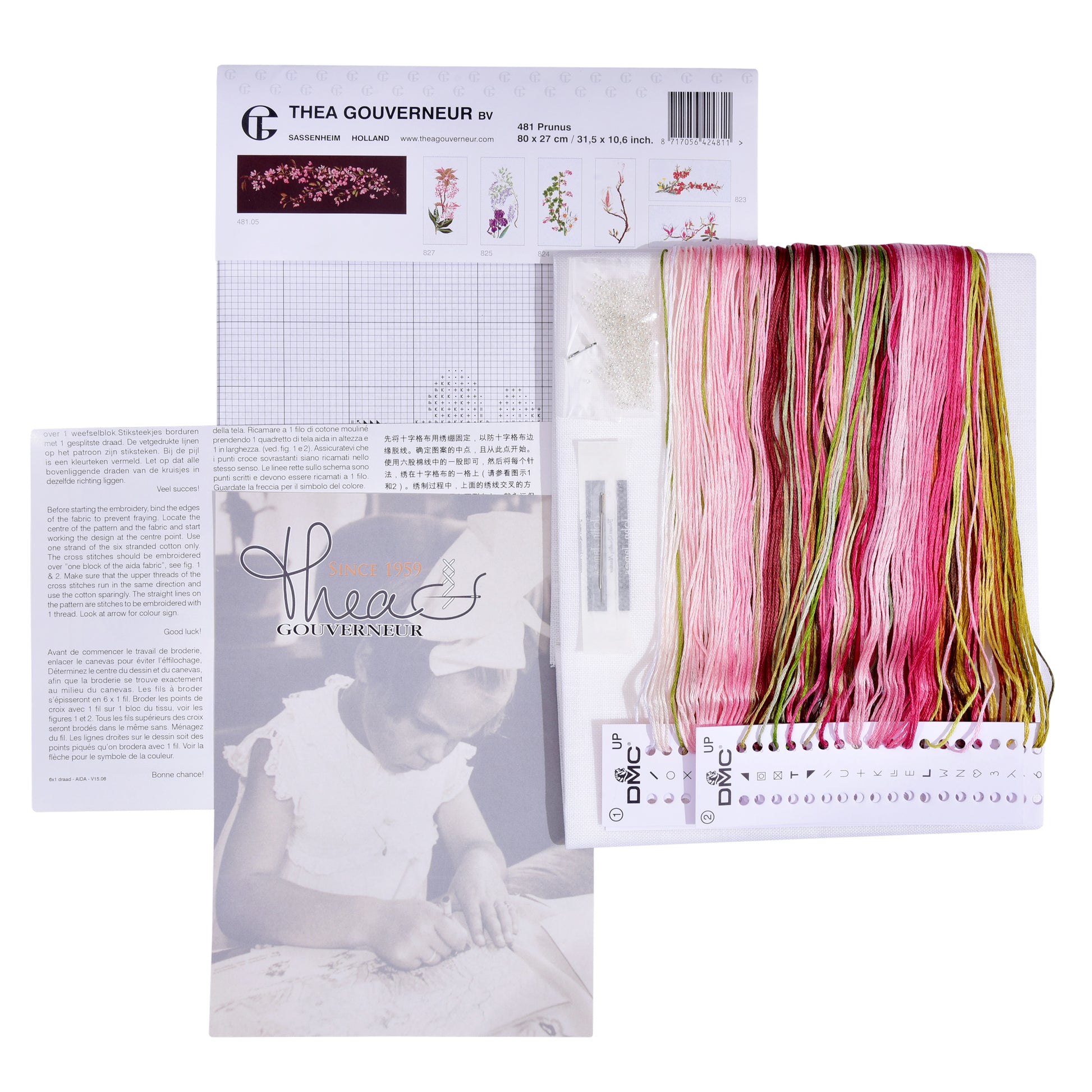 Japanese Blossom - Linen - 36 - 481-Thea Gouverneur Since 1959