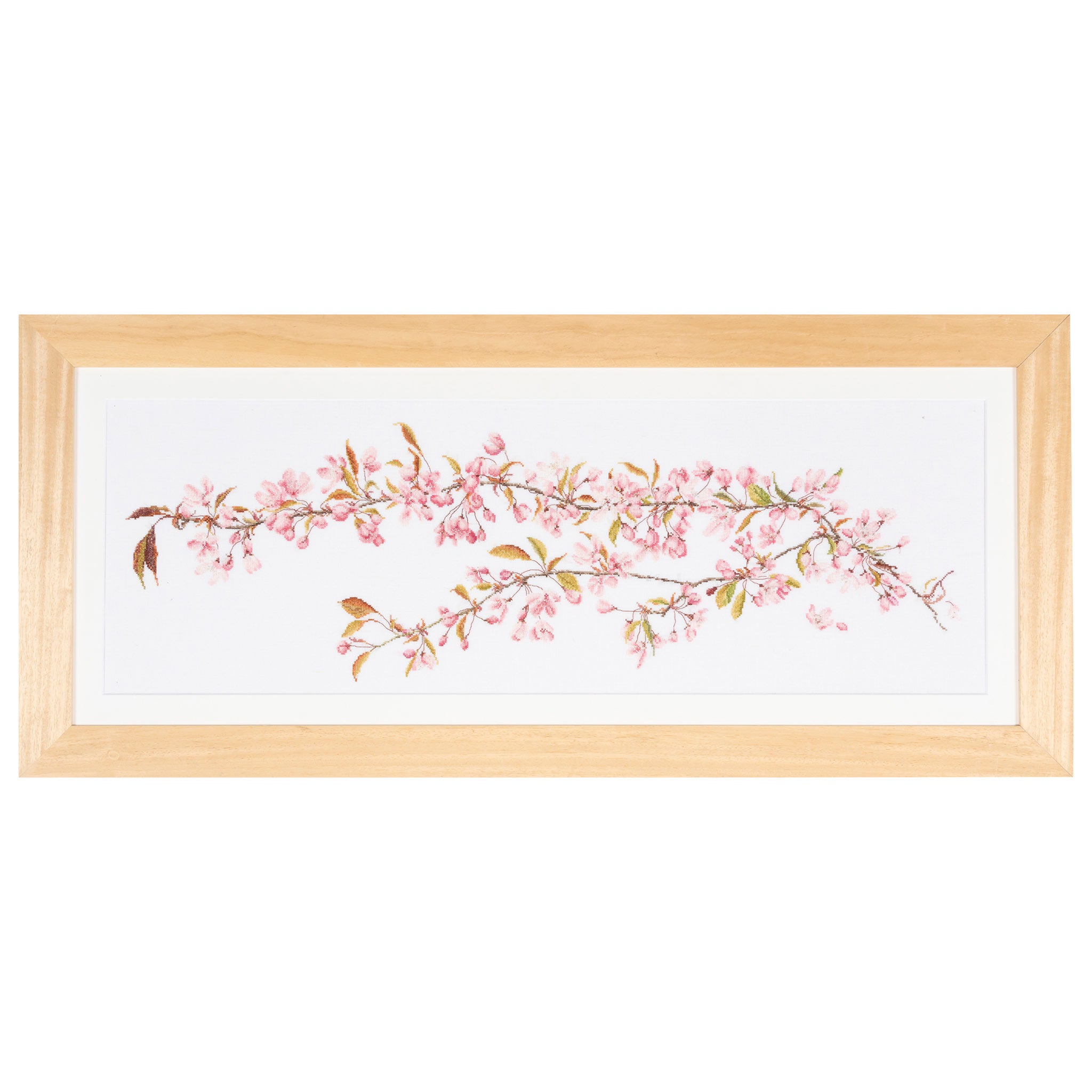 Counted Cross Stitch Kit Japanese Blossom - Linen 36 Count